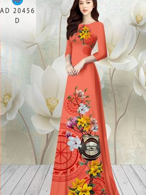 Vải Áo Dài Tết Hoa in 3D AD 20456 26